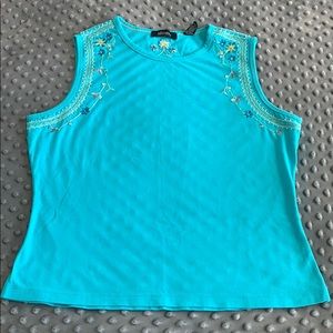 Women’s Blue floral tank top